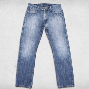 Levi's 514 Jeans Mens 34x32 Blue Medium Wash Straight Leg Classic Streetwear Y2K